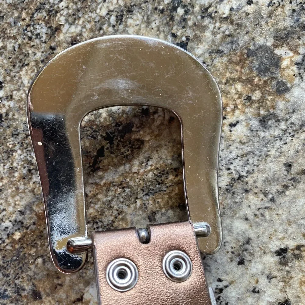 Women's Belt Size M Italian Leather Belt 32 X 1.5 in Rhinestone and Studded Belt